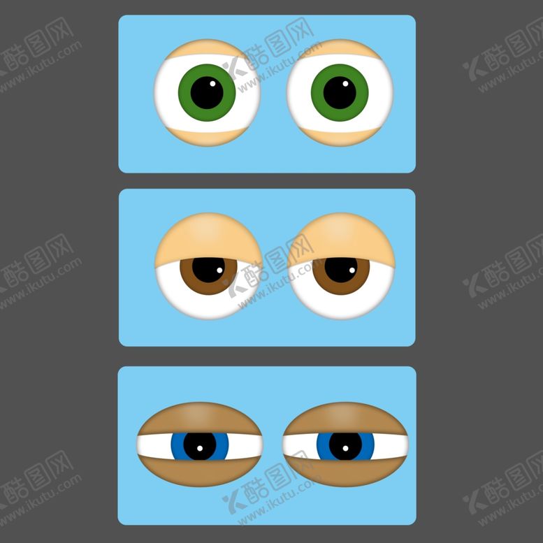 卡通大眼睛童装简笔画宝贝萌宠