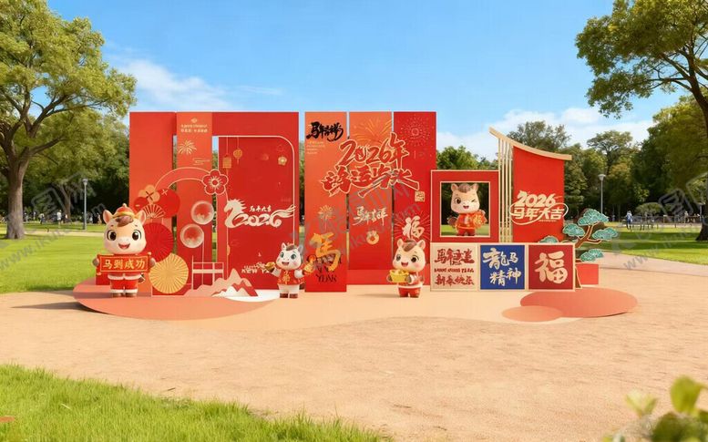 编号：73126411171513309075【酷图网】源文件下载-马年美陈