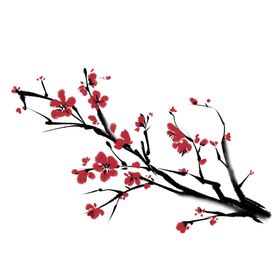 中国风水墨梅