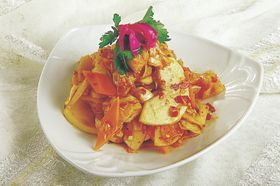 家常菜美食白底图凉调料