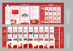 社区党建发展历程文化墙