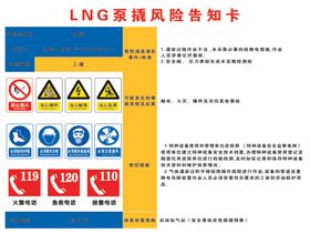 加气站LNG泵撬风险告知卡