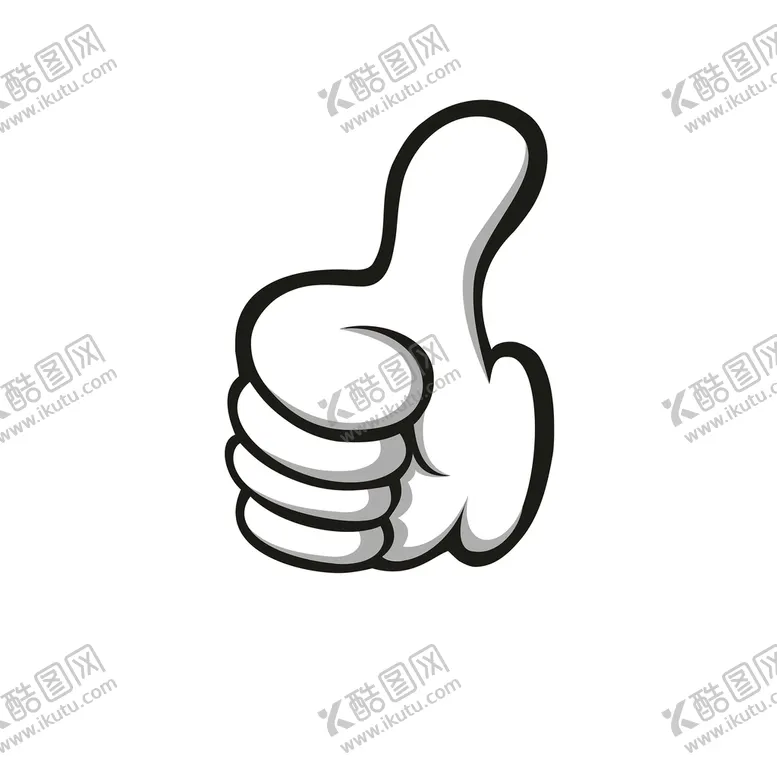 编号：80467209141930321769【酷图网】源文件下载-手绘向量竖起大拇指