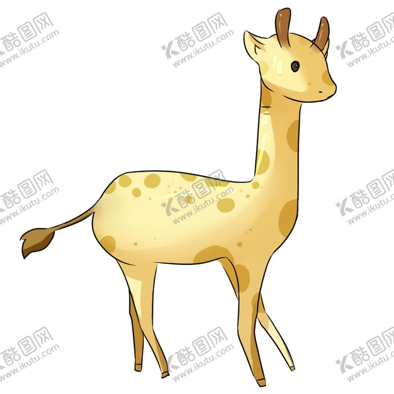 编号：55635906240524126190【酷图网】源文件下载-卡通长颈鹿