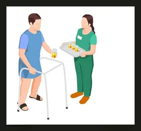 手绘医疗人物护素材