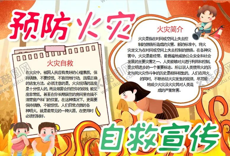 编号：27234406300928203556【酷图网】源文件下载-消防小报