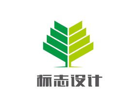 农业图标餐饮logo大树