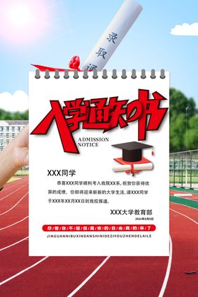 录取通知海报