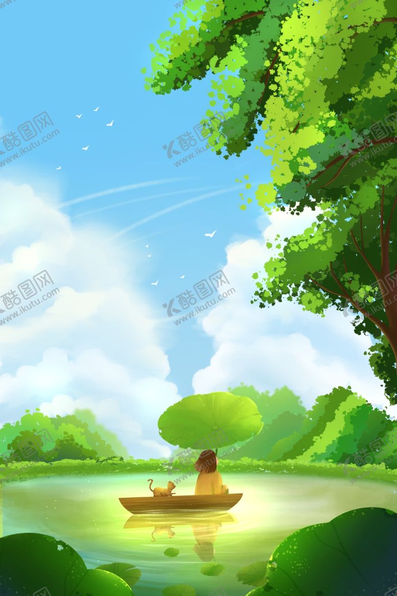 编号：19707102190043527389【酷图网】源文件下载-四季夏天插画