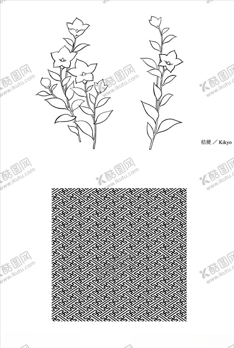 编号：73912010192238152965【酷图网】源文件下载-线描花朵