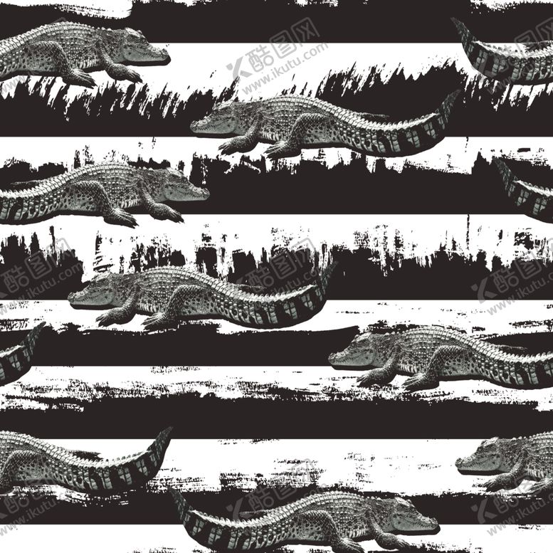 编号：59809609260150502561【酷图网】源文件下载-大牌花型鳄鱼