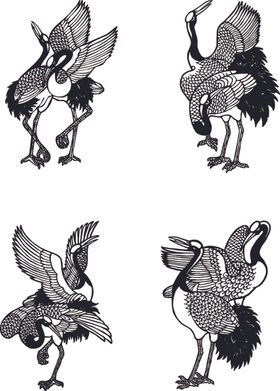 0810-0054-仙鹤组合