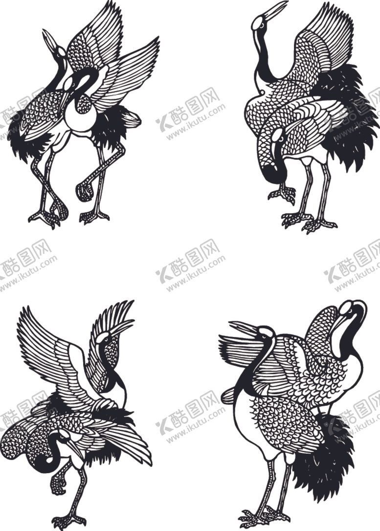 编号：13146009191341173814【酷图网】源文件下载-0810-0054-仙鹤组合