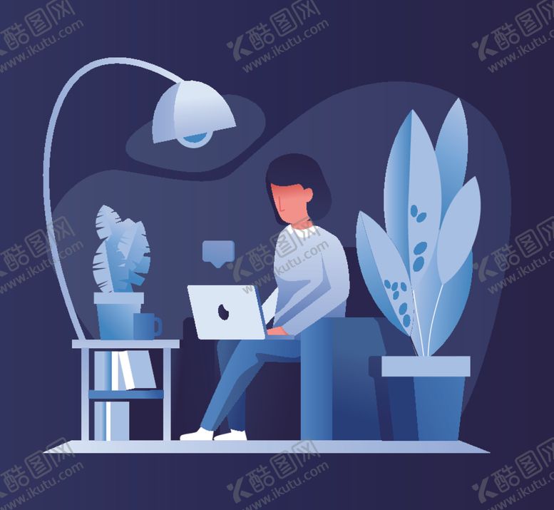 编号：72438504300810342823【酷图网】源文件下载-扁平化办公生活插画