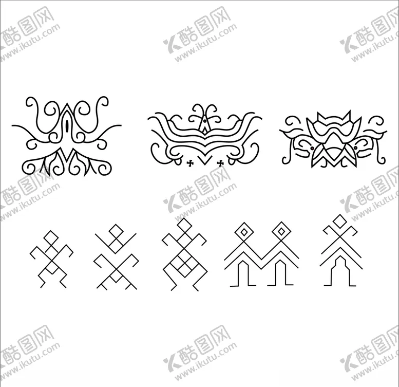编号：82599806251323037816【酷图网】源文件下载-苗族侗族刺绣服饰织锦纹样