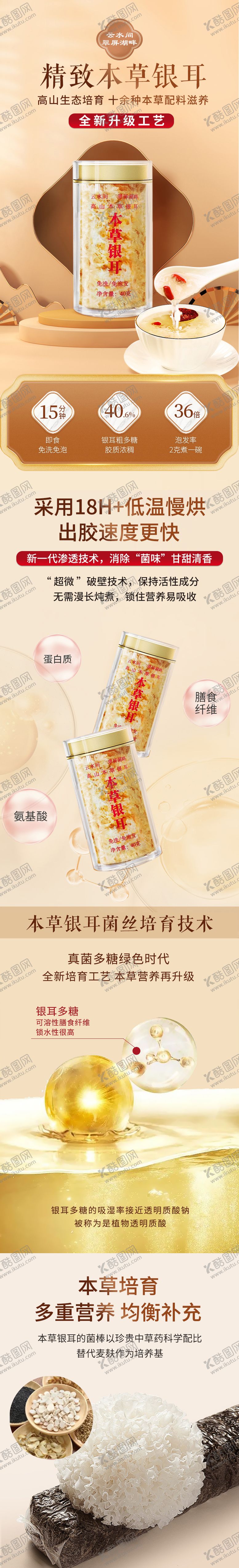 编号：14002311210130473814【酷图网】源文件下载-银耳详情页