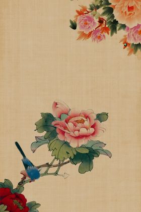 水墨牡丹
