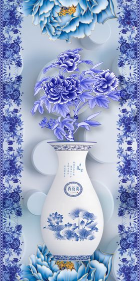 富贵平安玄关画