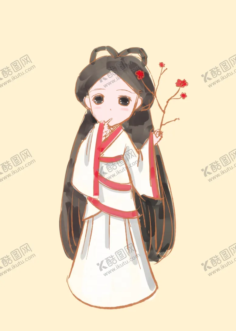 编号：43531204261914285979【酷图网】源文件下载-汉服女孩