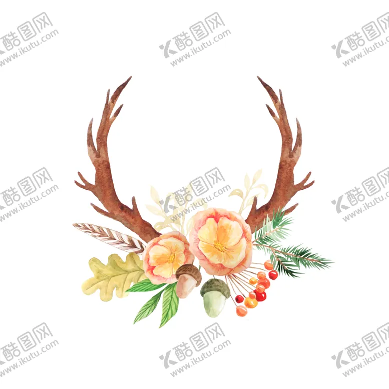 编号：42156506301352333539【酷图网】源文件下载-彩绘植物