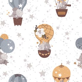 小清新卡通图案背景