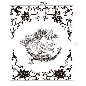 龙中式花边图腾花纹