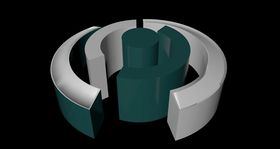 3D展柜造型C4D渲染文件