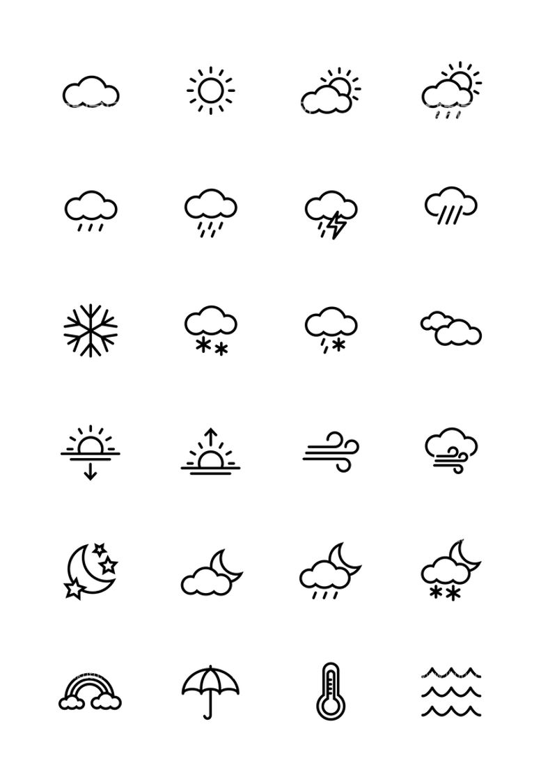 编号：12714011190043566202【酷图网】源文件下载-天气图标