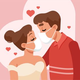 亲吻夫妻拥抱接