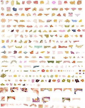 可爱多样卡通图案素材