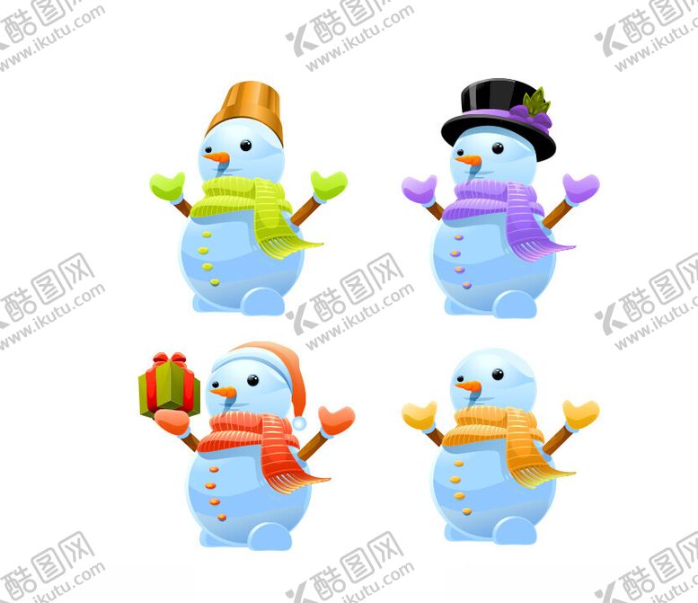 编号：30299501122339332677【酷图网】源文件下载-卡通雪人