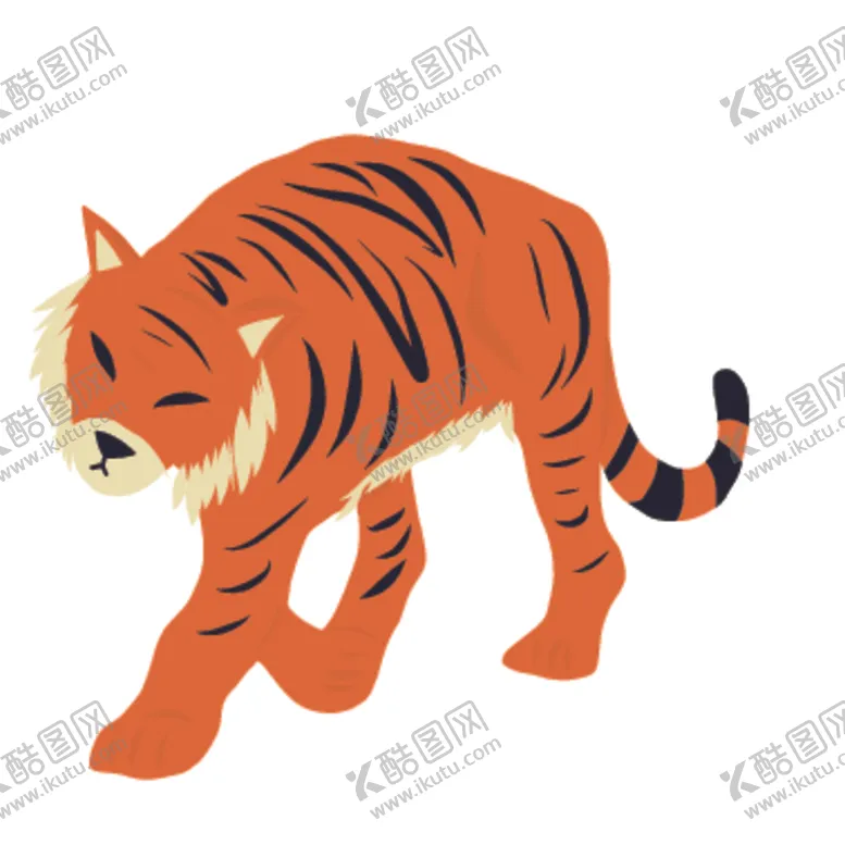 编号：73924407090201316295【酷图网】源文件下载-创意老虎插画图案