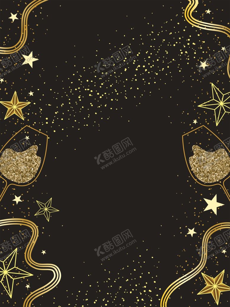 编号：60480709262334478865【酷图网】源文件下载-黑金背景素材