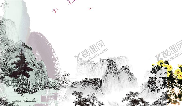 编号：94749206161029175920【酷图网】源文件下载-中国风山水水墨画