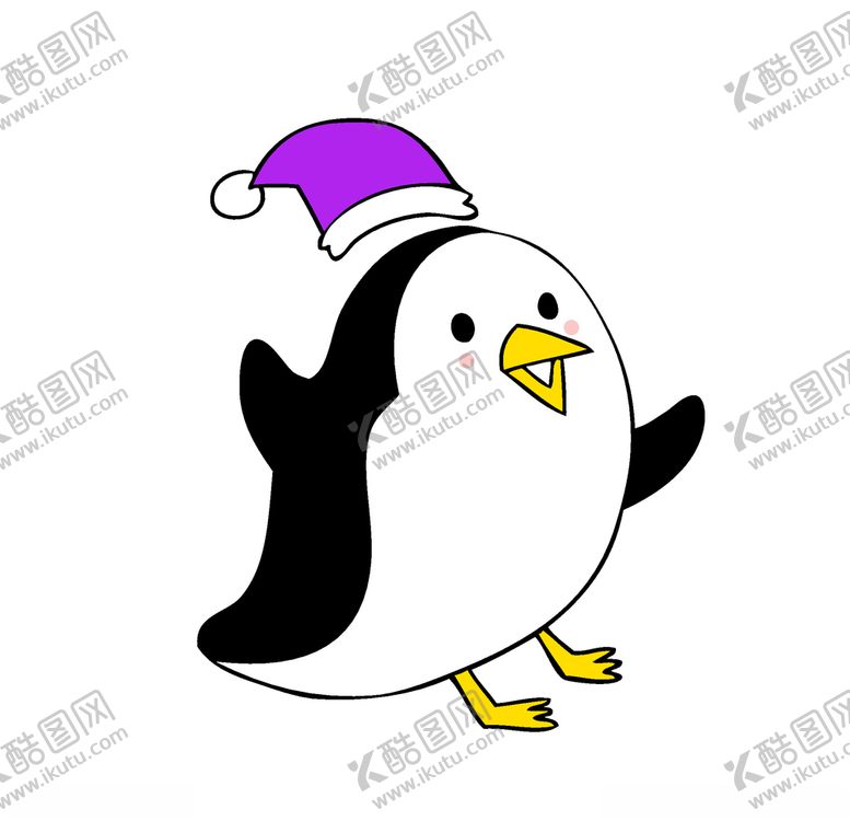编号：19103604262355521232【酷图网】源文件下载-手绘矢量企鹅