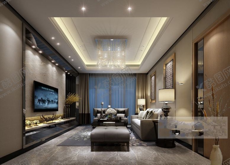 编号：38396309282106049453【酷图网】源文件下载-现代客厅