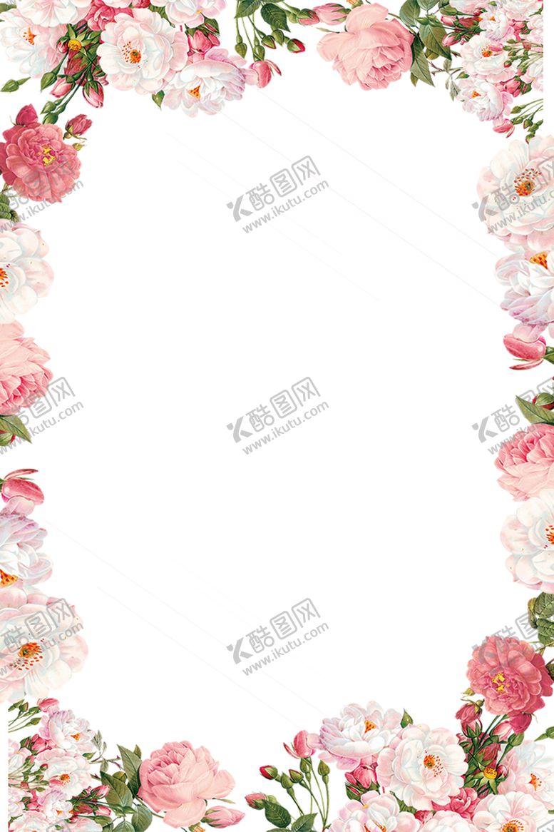 编号：71230009112022379927【酷图网】源文件下载-38妇女节小清新鲜花边框