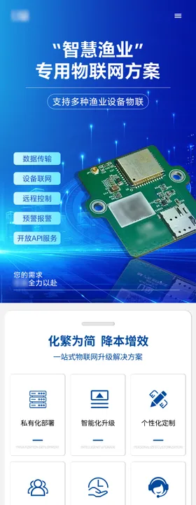 智慧渔业专用物联网方案详情页