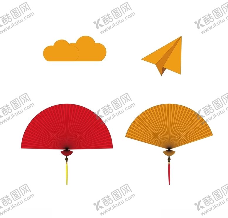 编号：11877106261632133185【酷图网】源文件下载-矢量折扇
