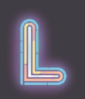 霓虹灯字母L