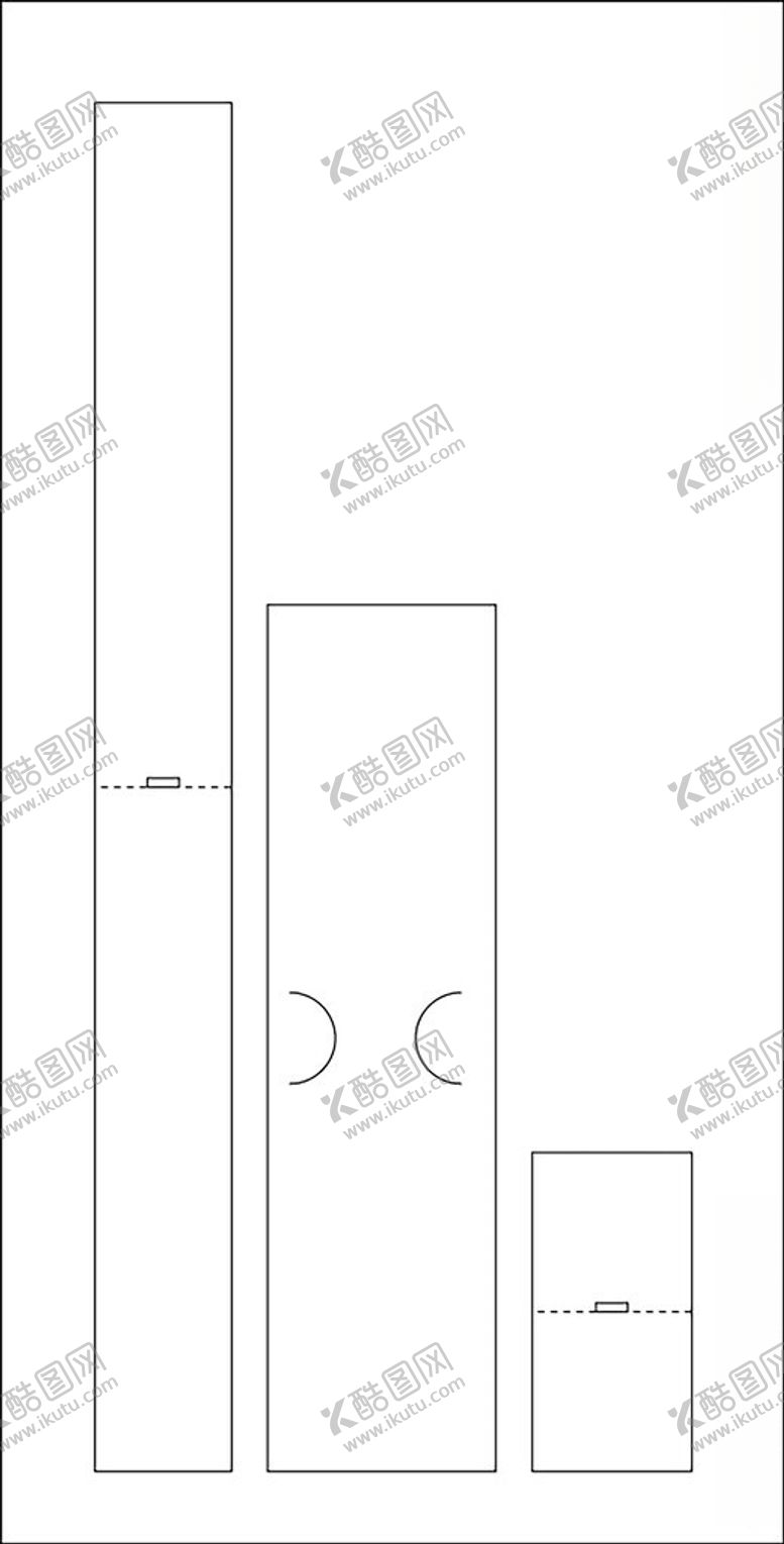 编号：25506101232044594526【酷图网】源文件下载-包装盒刀模展开图