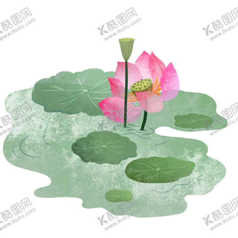 编号：86237403310322597723【酷图网】源文件下载-荷花元素