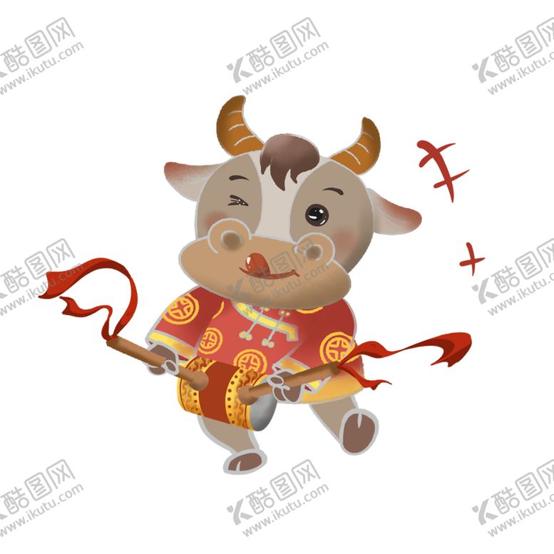 编号：32397005091511356268【酷图网】源文件下载-牛卡通形象(231)