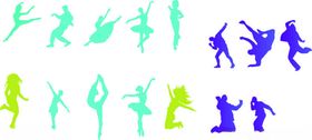 跳舞剪影