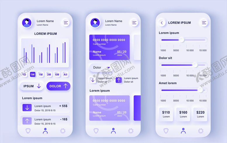 编号：19815811010636021809【酷图网】源文件下载-钱包UI设计
