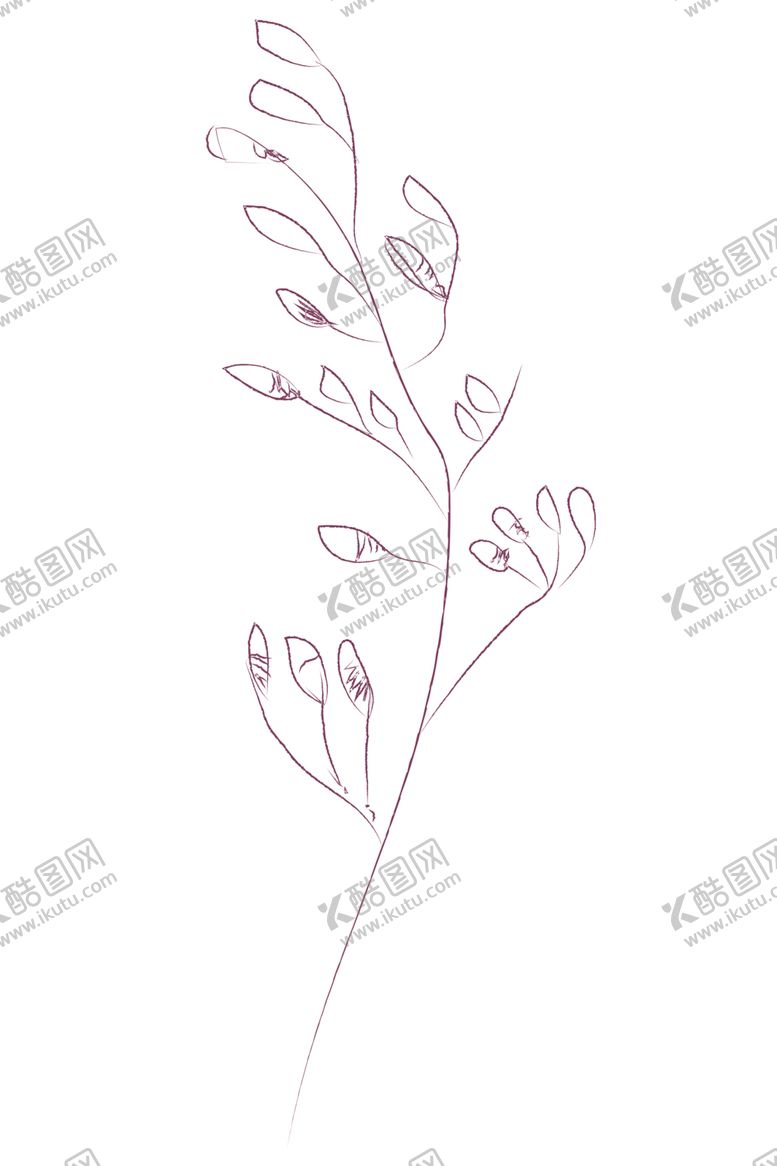 编号：41279010211338311957【酷图网】源文件下载-植物手绘水彩
