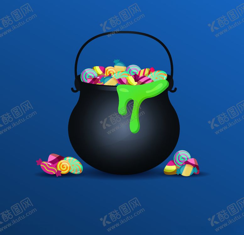 编号：86085006261249301872【酷图网】源文件下载-万圣节糖果篮子