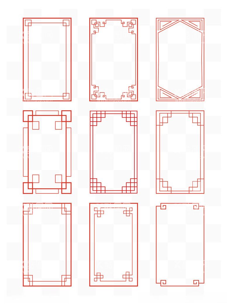 编号：49622603071017364728【酷图网】源文件下载-中式边框