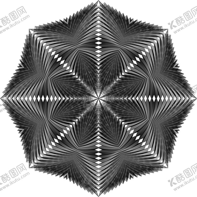 编号：63422010181952121738【酷图网】源文件下载-黑白多边形