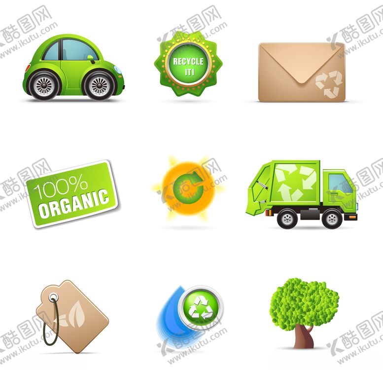 编号：80682709252156462414【酷图网】源文件下载-环保图标